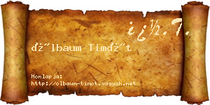 Ölbaum Timót névjegykártya